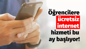 Öğrencilere ücretsiz internet başlıyor!