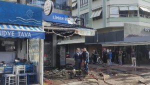 Restoran bacası yangını, bitişik binaya sıçradı