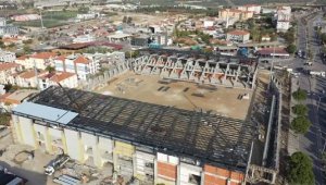 Soma'nın yeni stadı tam gaz