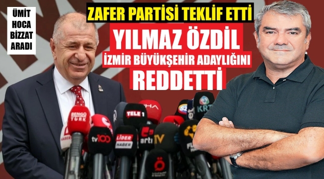 Yılmaz Özdil, İzmir Büyükşehir Belediye Başkan adaylığını reddetti