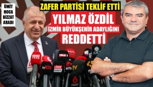 Yılmaz Özdil, İzmir Büyükşehir Belediye Başkan adaylığını reddetti