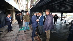 Başkan Batur'dan kordon esnafına afet desteği: Üç ay işgaliye ücreti alınmayacak