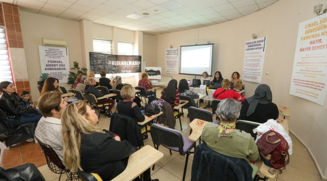 Buca'da şiddete karşı farkındalık yaratıldı