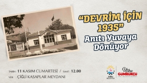 Çiğli Belediyesi "Devrim İçin 1935" Anıtını ilk yerine taşıyor
