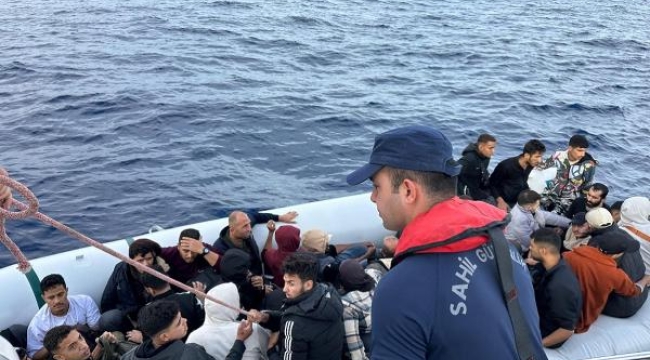 Datça'da 60 kaçak göçmen yakalandı, 49 kaçak göçmen kurtarıldı