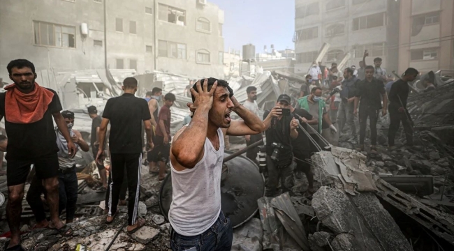 Gazze'ye saldırılarda can kaybı 10 bini aştı