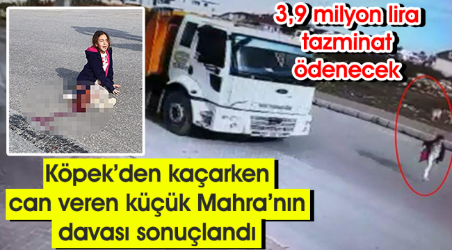 Köpek'den kaçarken can veren küçük Mahra'nın ailesine 3,9 milyon lira verilecek