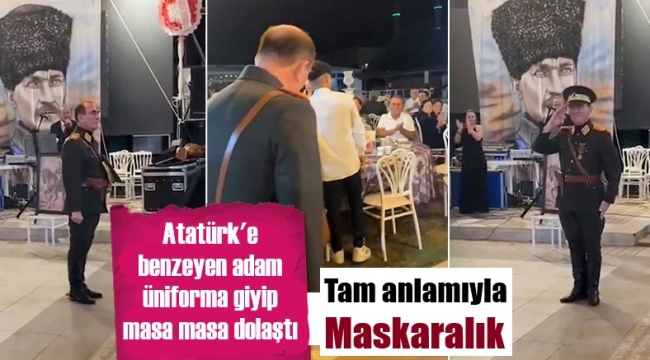 Maskaralık! Atatürk'e benzerlik para kapısı oldu