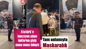Maskaralık! Atatürk'e benzerlik para kapısı oldu