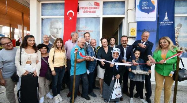 Menderes Karakuyu'da Atatürk Çocukları Kütüphanesi açıldı