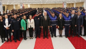 Muğla'da 136 zabıta ve itfaiye memuru yemin ederek göreve başladı