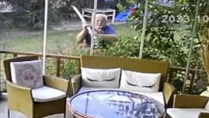 Müzisyenin evine baltalı saldırı kamerada