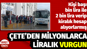 10 milyon liralık vurgun yapan 52 çete üyesi İzmir'de adliyede