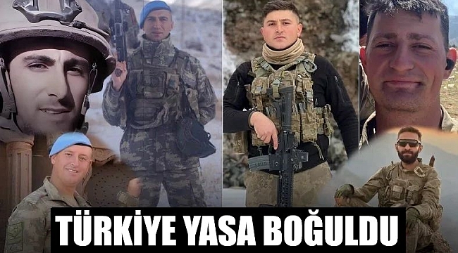 6 askerimiz şehir! Türkiye ağlıyor