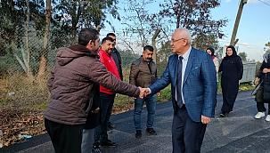 Başkan Selvitopu, Limontepe Mahallesi'nde incelemelerde bulundu