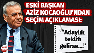 Eski Büyükşehir Başkanı Kocaoğlu'ndan seçim açıklaması!