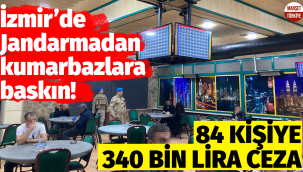 İzmir İl Jandarmadan kumarbazlara baskın!