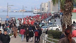 İzmirliler Filistin'e destek için yürüdü