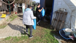 Menderes Belelediyesi'nden ihtiyaç sahiplerine yakacak desteği