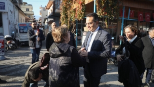 Olgun Atila, Tire'de ilçe örgütü ve vatandaşlarla bir araya geldi