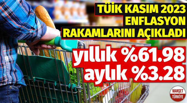 TÜİK kasım ayı enflasyon rakamlarını açıkladı