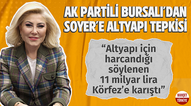 AK Partili Bursa'lıdan Soyer'e altyapı tepkisi!