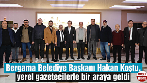 Bergama Belediye Başkanı Hakan Koştu, yerel gazetecilerle bir araya geldi
