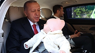 Cumhurbaşkanı Erdoğan'ın torun sevinci