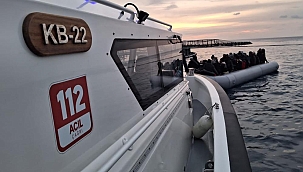 İzmir açıklarında 45 düzensiz göçmen kurtarılırken, 185 düzensiz göçmen ise yakalandı