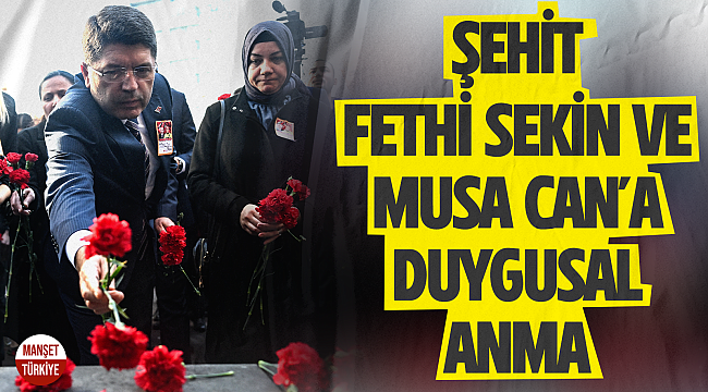 İzmir Adliyesi'ne yönelik saldırıda şehit olan Fethi Sekin ve Musa Can'a duygusal anma