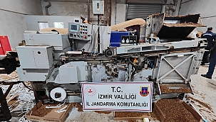 İzmir'de kaçak sigara fabrikasına baskın