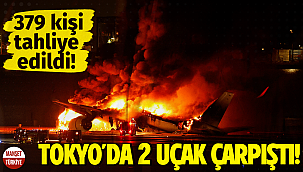 Japonya'da yolcu uçağı çarpışma sonrası alev aldı: 379 kişi tahliye edildi