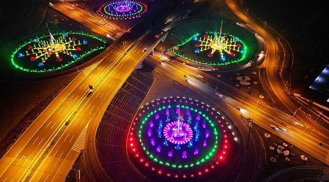 Koyundere 100. Yıl Kavşağı'nda dört dörtlük çalışma