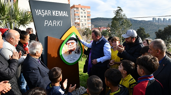 Yaşar Kemal Parkı Çiğli'de törenle açıldı