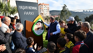 Yaşar Kemal Parkı Çiğli'de törenle açıldı
