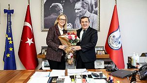 AK Parti Konak Adayı Çankırı'dan mevcut Başkan Batur'a ziyaret