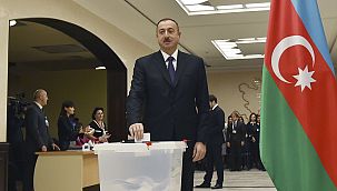 Azerbaycan cumhurbaşkanlığı seçimleri için sandık başında
