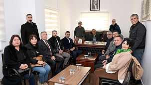 Başkan Ömer Günel'den Kuşadası Cemevi'ne ziyaret 