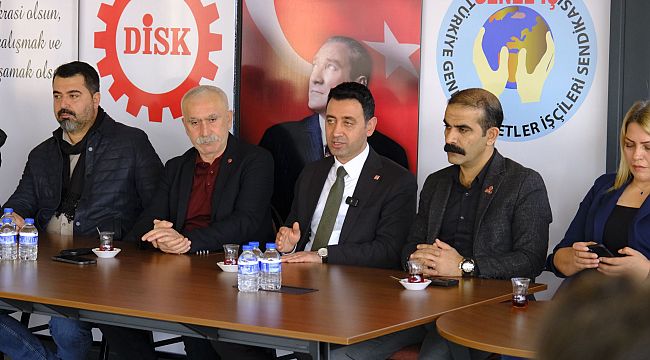 CHP'li İrfan Önal DİSK'i ziyaret etti 
