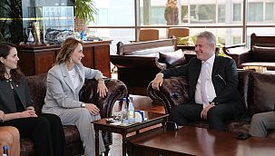 Konak Adayı Mutlu'dan iş dünyası temasları 