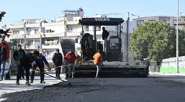 Kuşadası'nda Asfalt seferberliği devam ediyor 