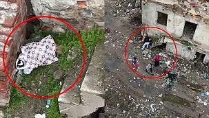 Metruk bir evde terk edilmiş bebek bulundu