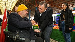 Seferihisar'da Ahmet Aydın'a yoğun ilgi