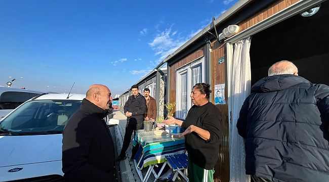 Tunç Soyer Osmaniye'de konteyner kenti ziyaret etti