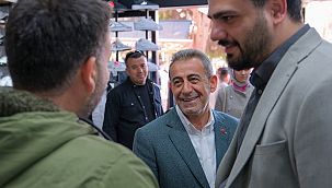 Cevdet Çayır, sokak sokak gezerek projelerini paylaştı