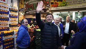 Hamza Dağ, Sebze ve Meyve Hali'ni ziyaret etti 