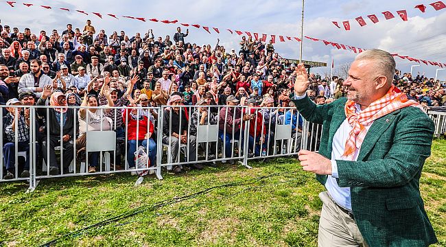 Menemen'de pehlivanlar yarıştı