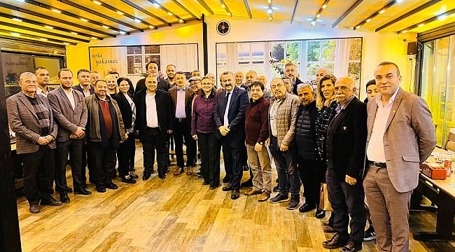 Urla Adayı Tarkan Bakırlı muhtarlar ile bir araya geldi