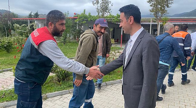 Başkan Önal, haftanın ilk mesaisine şantiyelerden başladı