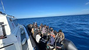 11'i çocuk 56 düzensiz göçmen yakalandı